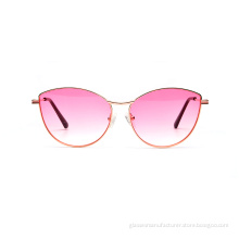Popular New Trendy Cheap Handmade Women Cat Eye Metal Sunglasses